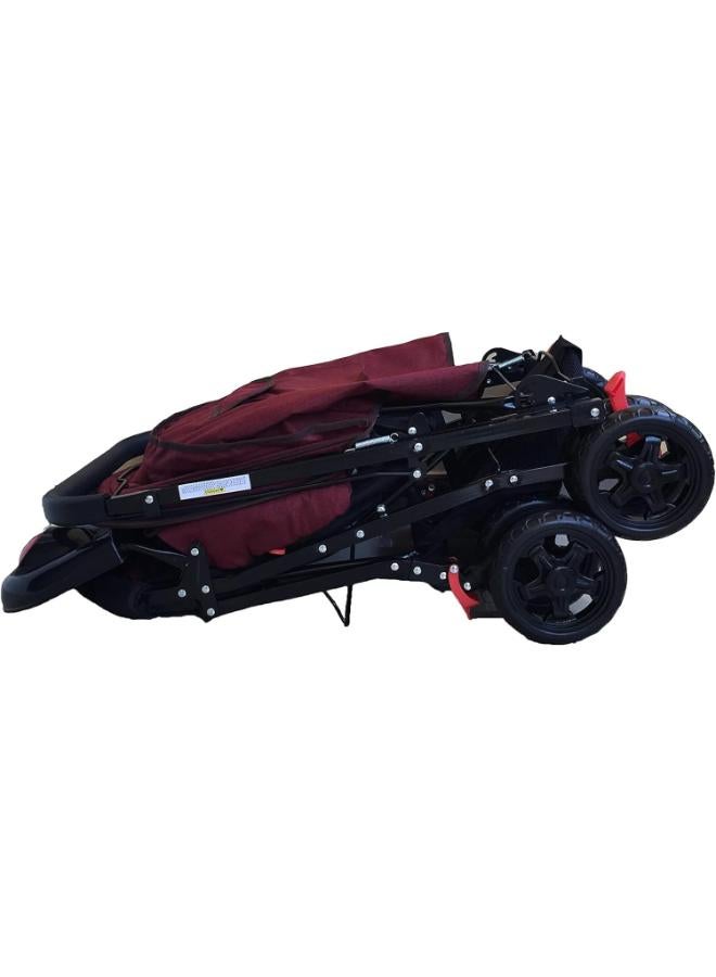 ال سي عربة أطفال قابلة للطي وخفيفة الوزن مع مقعد قابل للتعديل ومظلة شمسية للأطفال حديثي الولادة والأطفال الصغار - Image 3